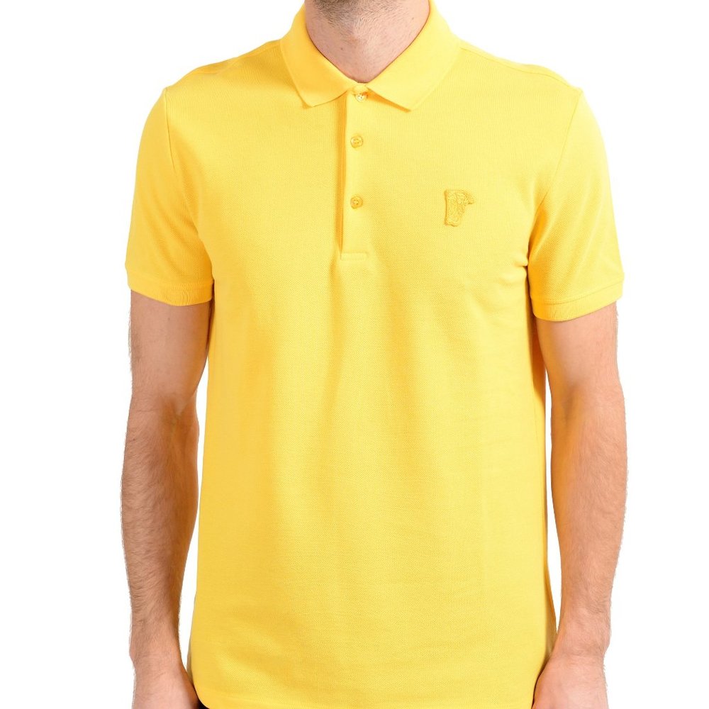 Versace Collection Men's Yellow Polo Shirt